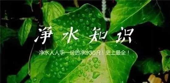 净水人人手一份的净水知识
